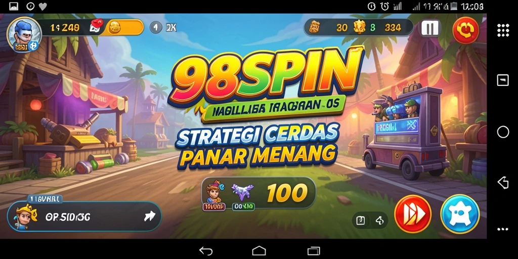 Screenshot permainan 98SPIN menampilkan aksi strategis yang mendebarkan.