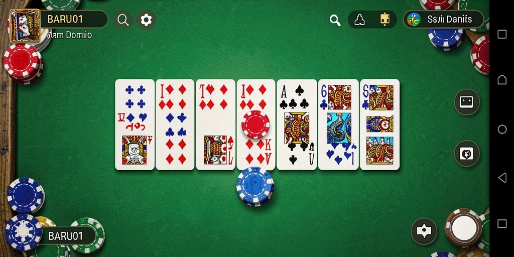 Tampilan gameplay Domino yang seru di BARU01.