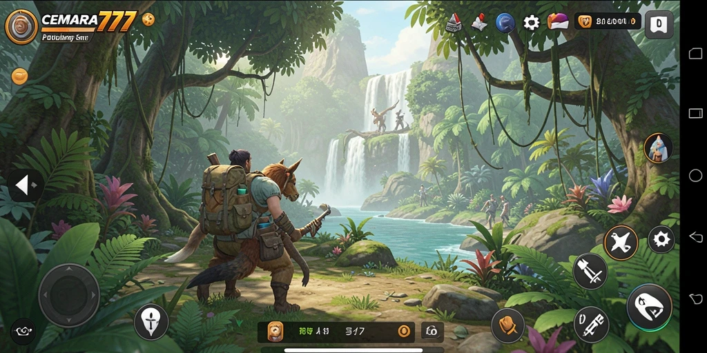 Screenshot CEMARA777 menampilkan gameplay yang dinamis dan penuh warna.