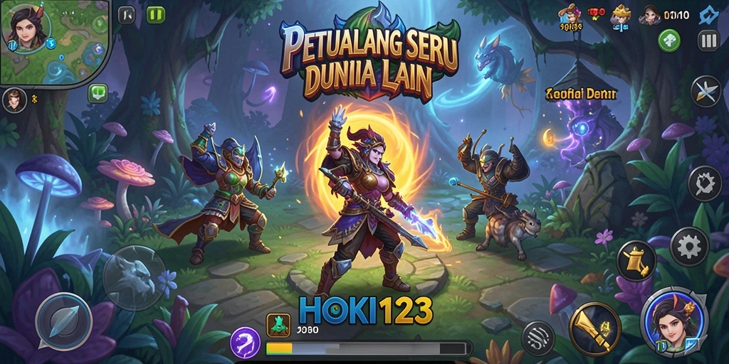 Tampilan gameplay seru HOKI123 dengan petualangan menantang.
