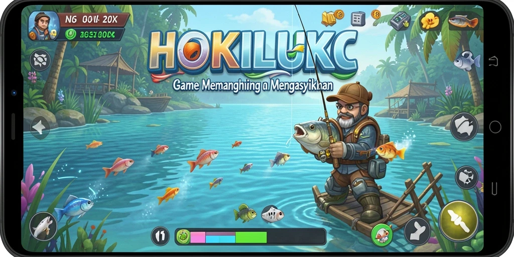 Tangkapan ikan yang beragam dalam gameplay HOKILUCK