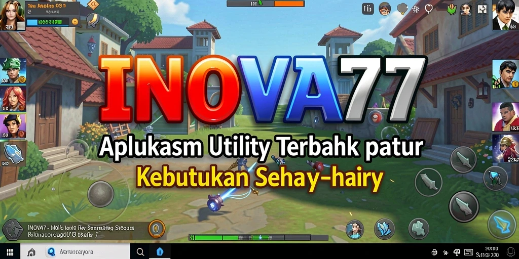 Screenshot utama INOVA77 yang menunjukkan antarmuka aplikasi Utility.