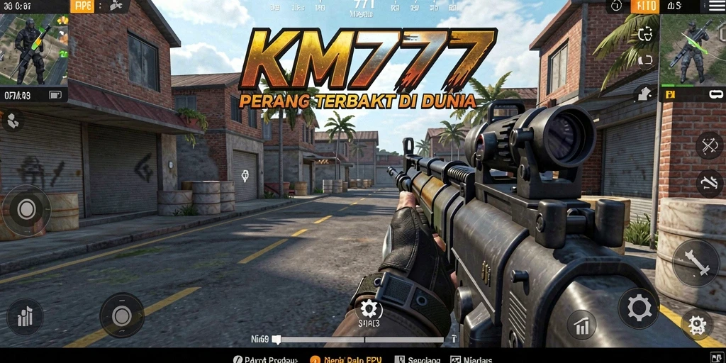 Gameplay intens dalam pertempuran FPS yang mendebarkan.
