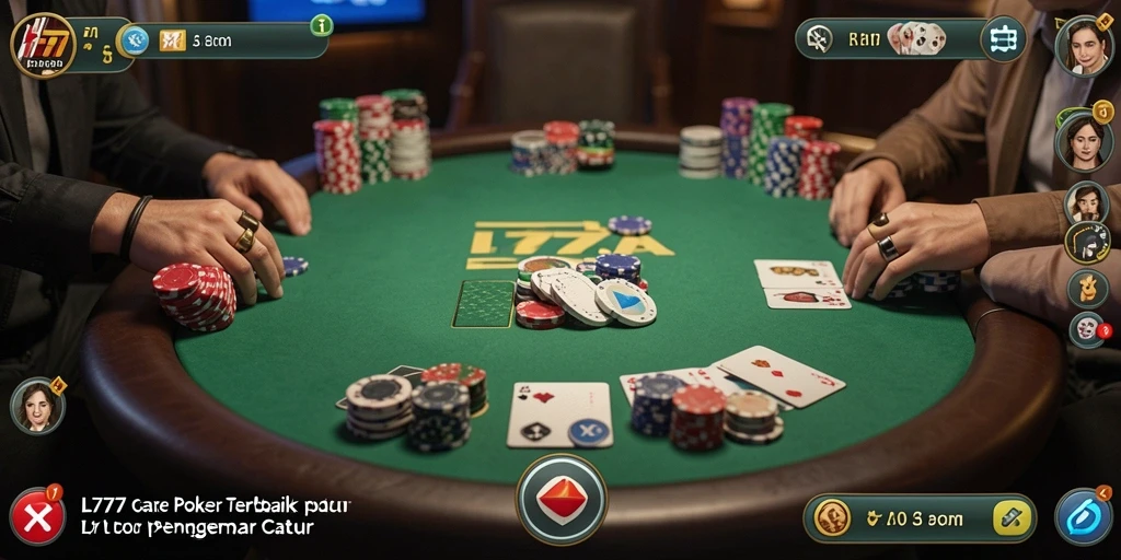 Tampilan gameplay poker yang seru dan menarik di L777.