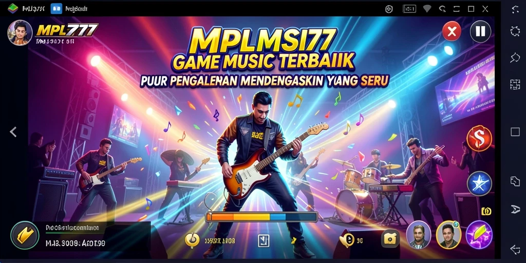 Tampilan gameplay MPL777 yang seru dan interaktif, penuh dengan musik.