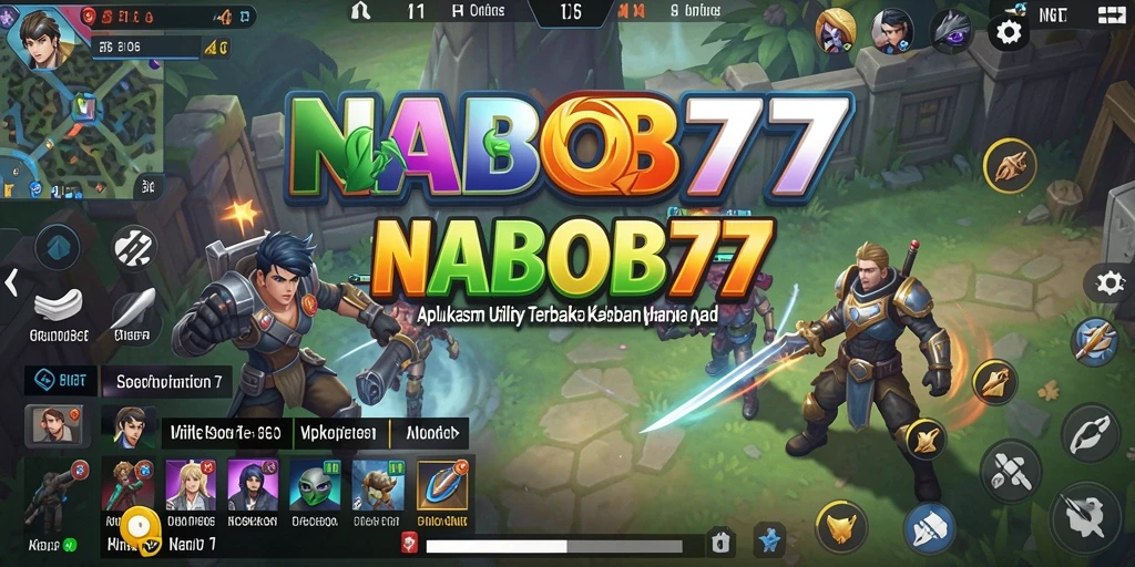 Tampilan utama aplikasi NABOB77 dengan berbagai fitur Utility.