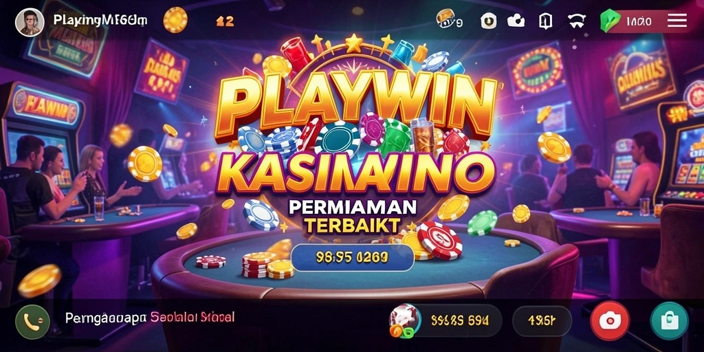 Screenshot utama PLAYWIN menampilkan gameplay kasino yang mendebarkan.