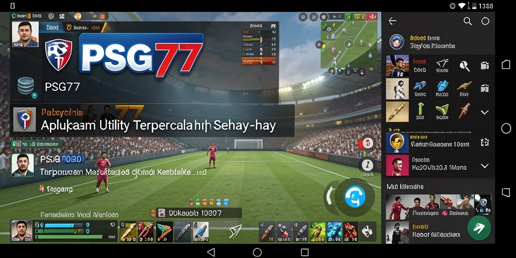 Screenshot utama PSG77 menampilkan antarmuka aplikasi Utility yang sederhana dan efektif.