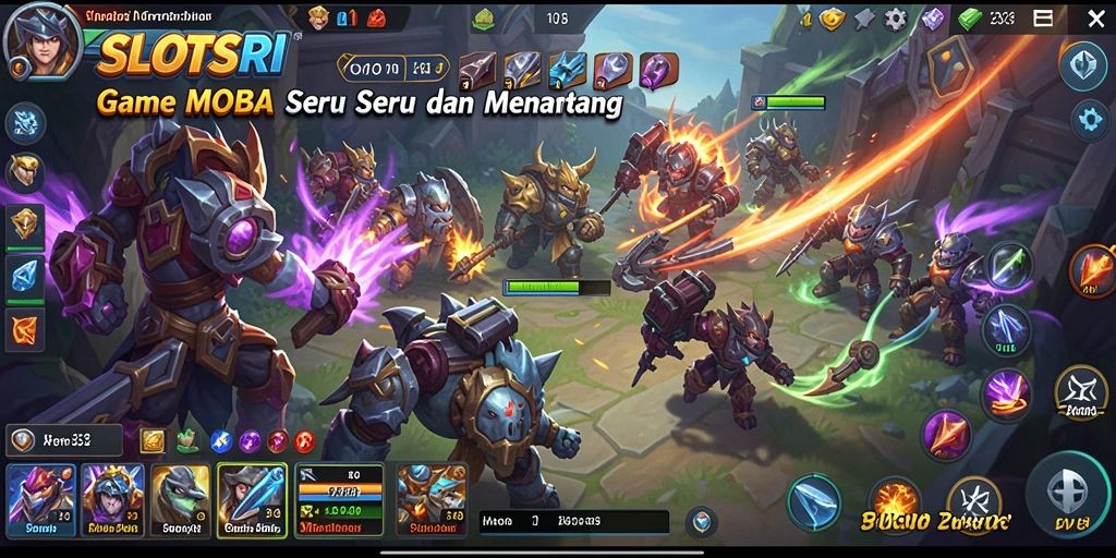 Gameplay MOBA SLOTSRI yang menegangkan dan strategis.