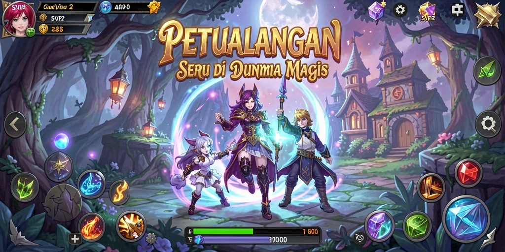 Tangkapan layar SVIP2 menampilkan aksi seru dalam permainan petualangan.