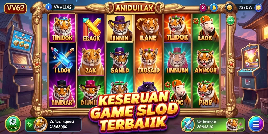 Tampilan gameplay menawan dari permainan Slot VV62.